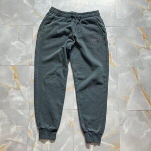 Mens Puma Grey Thick Fleece Sweatpants Sz Medium